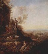 Johann Christian Klengel Italienische Landschaft oil painting reproduction